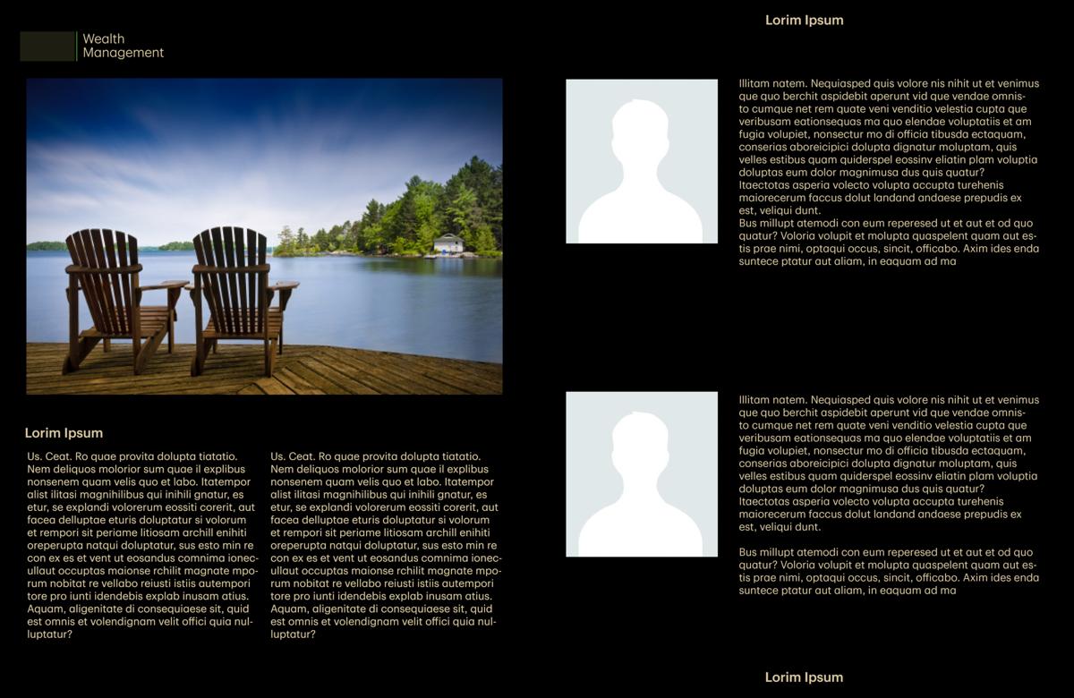 TD wealth management layout exploration 1